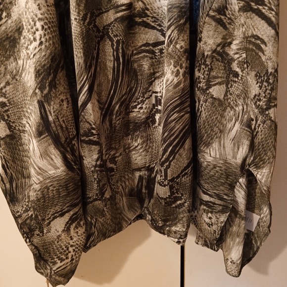 Attitudes By Renee Black and Gray Sleeveless Midi Sundress NWOT! Gorgeous! HP!! - Picture 6 of 7